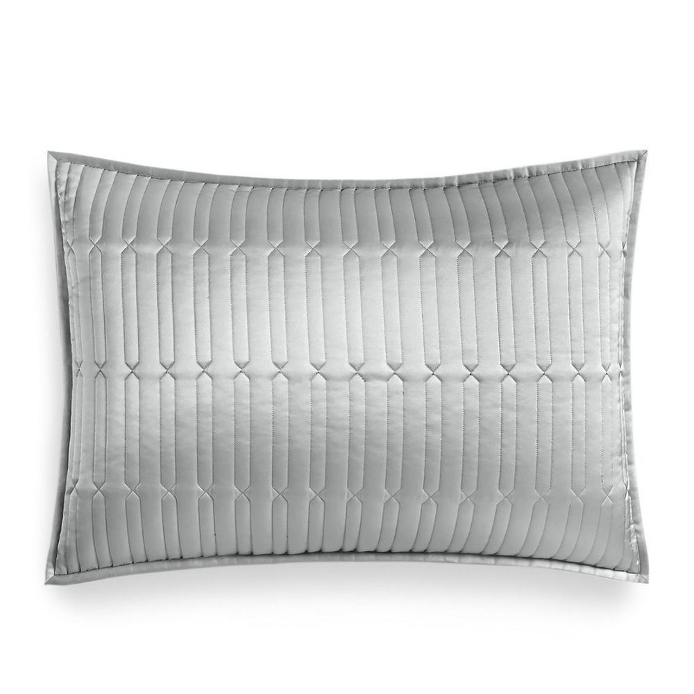 Hotel Collection Lithos Quilted Sham, Grey, Standard